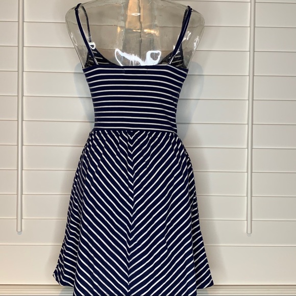 Aeropostale Navy & White stripe skater dress. - Picture 6 of 9